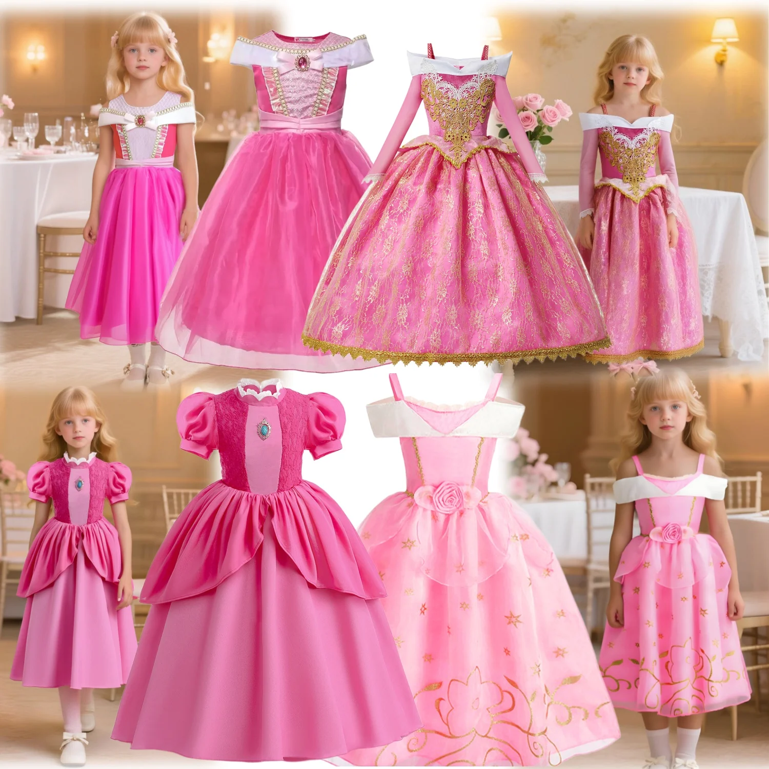 Girls Princess Costume Dress for Parties