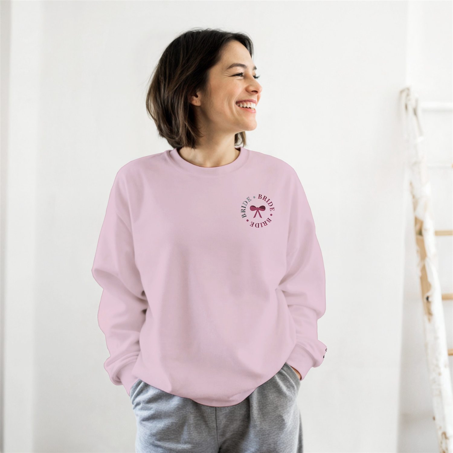 Embroidered Bride Badge Sweatshirt